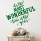 Vinyl Wall Art Decal - It’s The Most Wonderful Time of The Year - Christmas Seasonal Holiday Sticker - Indoor Outdoor Home Office Wall Window Bedroom Workplace Decals (23" x 27"; Green)   2