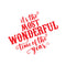 Vinyl Wall Art Decal - It’s The Most Wonderful Time of The Year - 23" x 27" - Christmas Seasonal Holiday Sticker - Indoor Outdoor Home Office Wall Window Bedroom Workplace Decals (23" x 27"; Red) Red 23" x 27"