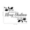 Vinyl Wall Art Decal - We Wish You A Merry Christmas - 22.5" x 32" - Christmas Holiday Seasonal Sticker - Indoor Home Apartment Wall Door Window Bedroom Workplace Decor Decals Black 22.5" x 32"