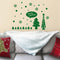 Vinyl Wall Art Decal - Merry Christmas Trees and Snowflakes - 23" x 31" - Holiday Seasonal Sticker - Indoor Home Apartment Office Wall Door Window Bedroom Workplace Decor Decals (23" x 31"; Green) Green 23" x 31" 2