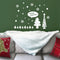 Vinyl Wall Art Decal - Merry Christmas Trees and Snowflakes - 23" x 31" - Holiday Seasonal Sticker - Indoor Home Apartment Office Wall Door Window Bedroom Workplace Decor Decals (23" x 31"; White) White 23" x 31" 2