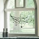 Vinyl Wall Art Decal - Starry Tree - 22.5" x 34" - Christmas Holiday Seasonal Sticker - Home Nursery Apartment Playroom Wall Door Window Bedroom Living Room Work Decor Decals (22.5" x 34"; Black) Black 22.5" x 34" 2