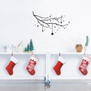 Vinyl Wall Art Decal - Starry Tree - 22. Christmas Holiday Seasonal Sticker - Home Nursery Apartment Playroom Wall Door Window Bedroom Living Room Work Decor Decals (22.5" x 34"; White)   3