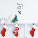 Vinyl Wall Art Decal - Meet Me Under The Mistletoe - 22. Christmas Seasonal Holiday Decoration Sticker - Home Office Door Window Bedroom Workplace Decals   2