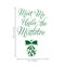 Vinyl Wall Art Decal  - Meet Me Under The Mistletoe - 22.5" x 14" - Christmas Seasonal Holiday Decoration Sticker - Home Office Door Window Bedroom Workplace Decals Green 22.5" x 14"