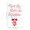 Vinyl Wall Art Decal  - Meet Me Under The Mistletoe - 22.5" x 14" - Christmas Seasonal Holiday Decoration Sticker - Home Office Door Window Bedroom Workplace Decals Red 22.5" x 14"