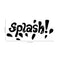 Vinyl Wall Art Decal - Splash - Fun Wet Letters Home Bathroom Bathtub Shower Decor - Dorm Room Apartment Kids Room Decals - Soap Bubbles Water Patterns (10" x 23"; Black)