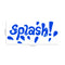 Vinyl Wall Art Decal - Splash - 10" x 23" - Fun Wet Letters Home Bathroom Bathtub Shower Decor - Dorm Room Apartment Kids Room Decals - Soap Bubbles Water Patterns (10" x 23"; Blue) Blue 10" x 23"