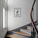 Vinyl Wall Art Decal - in Case of Fire Exit Building Before Tweeting About It - 22.5" x 16.5" - Funny Home Bedroom Office Sticker Decoration - Witty Modern Living Room Dorm Room Apartment Decals Black 22.5" x 16.5" 3