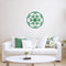 Vinyl Wall Art Decal - Seed of Life Circle Pattern - 23" x 23" - Modern Sacred Geometry for Home Dorm Room Workplace Use - Trendy Flower of Life Apartment Bedroom Living Room Decor (23" x 23"; Green) Green 23" x 23" 4