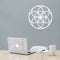 Vinyl Wall Art Decal - Seed of Life Circle Pattern - 23" x 23" - Modern Sacred Geometry for Home Dorm Room Workplace Use - Trendy Flower of Life Apartment Bedroom Living Room Decor (23" x 23"; White) White 23" x 23"