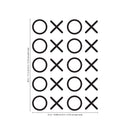 Set of 20 Vinyl Wall Art Decals - XOXO’s - Trendy Tic Tac Toe Pattern Home Living Room Workplace Decor - Modern Apartment Bedroom Office Work Peel and Stick Decals (28" x 22"; Black)   2