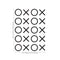 Set of 20 Vinyl Wall Art Decals - XOXO’s - Trendy Tic Tac Toe Pattern Home Living Room Workplace Decor - Modern Apartment Bedroom Office Work Peel and Stick Decals (28" x 22"; Black)   2