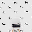 Set of 12 Vinyl Wall Art Decals - Dachshund Dogs - 3.5" x 6" Each - Fun Trendy Wiener Dog Decor for Home Apartment Bedroom Living Room - Cool Indoor Outdoor Teens Kids Theme (3.5" x 6" Each; Black) Black 3.5" x 6" each 4