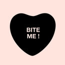 Valentines Day Vinyl Wall Art Decal - Bite Me Heart Candy - Valentine’s Home Living Room Bedroom Sticker - Indoor Outdoor Positive Household Couples Apartment Decor (10" x 11"; Black)   4