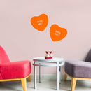 Valentines Day Vinyl Wall Art Decal - Bite Me Heart Candy - 10" x 11" - Valentine’s Home Living Room Bedroom Sticker - Indoor Outdoor Positive Household Couples Apartment Decor (10" x 11"; Orange) Orange 10" x 11" 3