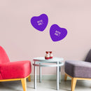 Valentines Day Vinyl Wall Art Decal - Bite Me Heart Candy - 10" x 11" - Valentine’s Home Living Room Bedroom Sticker - Indoor Outdoor Positive Household Couples Apartment Decor (10" x 11"; Purple) Purple 10" x 11" 3