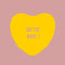 Valentines Day Vinyl Wall Art Decal - Bite Me Heart Candy - 10" x 11" - Valentine’s Home Living Room Bedroom Sticker - Indoor Outdoor Positive Household Couples Apartment Decor (10" x 11"; Yellow) Yellow 10" x 11"