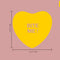 Valentines Day Vinyl Wall Art Decal - Bite Me Heart Candy - 10" x 11" - Valentine’s Home Living Room Bedroom Sticker - Indoor Outdoor Positive Household Couples Apartment Decor (10" x 11"; Yellow) Yellow 10" x 11" 2