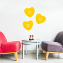 Valentines Day Vinyl Wall Art Decal - Bite Me Heart Candy - 10" x 11" - Valentine’s Home Living Room Bedroom Sticker - Indoor Outdoor Positive Household Couples Apartment Decor (10" x 11"; Yellow) Yellow 10" x 11" 4