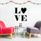 Valentines Day Vinyl Wall Art Decal - Love - Modern Love Heart Trendy Home Living Room Bedroom Sticker - Cute Indoor Outdoor Quote for Office Workplace Apartment Decor (10" x 20"; Black)   2