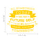 Vinyl Wall Art Decal - Do Something Today That Your Future Self Will Thank You for Tomorrow - 18" x 22.5" - Motivational Home Living Room Bedroom Apartment Decor Office Quotes (18" x 22.5"; Yellow) Yellow 18" x 22.5"