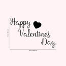 Valentines Day Vinyl Wall Art Decal - Happy Valentine’s Day - 15" x 23" - Valentine’s Lovers Heart Decor Romantic Couples Home Living Room Bedroom Apartment Indoor Work Sticker (15" x 23"; Black) Black 15" x 23"