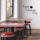 Valentines Day Vinyl Wall Art Decal - Happy Valentine’s Day - 15" x 23" - Valentine’s Lovers Heart Decor Romantic Couples Home Living Room Bedroom Apartment Indoor Work Sticker (15" x 23"; Black) Black 15" x 23" 3