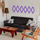 Vinyl Wall Art Decal - Geometric Tribal Pattern - 22.5" x 74" - Modern Urban Trendy Wild West Tribal Desert Theme for Home Bedroom Living Room Apartment Office Workplace Decor (22.5" x 74"; Purple) Purple 22.5" x 74" 2