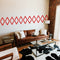 Vinyl Wall Art Decal - Geometric Tribal Pattern - 22.5" x 74" - Modern Urban Trendy Wild West Tribal Desert Theme for Home Bedroom Living Room Apartment Office Workplace Decor (22.5" x 74"; Red) Red 22.5" x 74" 3