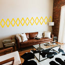 Vinyl Wall Art Decal - Geometric Tribal Pattern - 22.5" x 74" - Modern Urban Trendy Wild West Tribal Desert Theme for Home Bedroom Living Room Apartment Office Workplace Decor (22.5" x 74"; Yellow) Yellow 22.5" x 74" 3