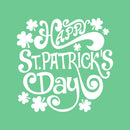 St Patrick’s Day Vinyl Wall Art Decal - Happy St Patrick’s Day - 22" x 23" - St Patty’s Holiday Home Living Room Bedroom Workplace Sticker - Indoor Outdoor Office Apartment Decor (22" x 23"; White) White 22" x 23" 4