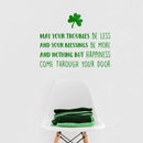 St Patrick’s Day Vinyl Wall Art Decal - May Your Troubles Be Less - 17" x 22.5" - St Patty’s Holiday Home Living Room Bedroom Sticker - Office Workplace Apartment Door Decor (17" x 22.5"; Green) Green 17" x 22.5" 3