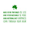 St Patrick’s Day Vinyl Wall Art Decal - May Your Troubles Be Less - 17" x 22.5" - St Patty’s Holiday Home Living Room Bedroom Sticker - Office Workplace Apartment Door Decor (17" x 22.5"; Green) Green 17" x 22.5" 4