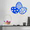 Easter Day Vinyl Wall Art Decal - 3 Easter Eggs - 17" x 22.5" - Resurrection Sunday Pascha Holiday Modern Cute Home Living Room Bedroom Apartment Office Work Nursery Decor (17" x 22.5"; Blue) Blue 17" x 22.5" 4