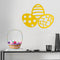 Easter Day Vinyl Wall Art Decal - 3 Easter Eggs - 17" x 22.5" - Resurrection Sunday Pascha Holiday Modern Cute Home Living Room Bedroom Apartment Office Work Nursery Decor (17" x 22.5"; Yellow) Yellow 17" x 22.5" 4