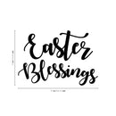 Easter Day Vinyl Wall Art Decal - Easter Blessings - Resurrection Sunday Pascha Holiday Church Home Living Room Bedroom Apartment Nursery Office Work Decor (16" x 23"; Black)   4