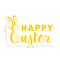 Easter Day Vinyl Wall Art Decal - Happy Easter - 15" x 23" - Resurrection Sunday Pascha Holiday Modern Church Home Living Room Bedroom Apartment Nursery Office Work Decor (15" x 23"; Yellow) Yellow 15" x 23" 4