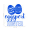 Easter Day Vinyl Wall Art Decal - Eggspert Hunter - 25" x 23" - Eggs Resurrection Sunday Pascha Holiday Modern Cute Home Living Room Bedroom Apartment Nursery Playroom Decor (25" x 23"; Blue) Blue 25" x 23" 2