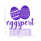 Easter Day Vinyl Wall Art Decal - Eggspert Hunter - 25" x 23" - Eggs Resurrection Sunday Pascha Holiday Modern Cute Home Living Room Bedroom Apartment Nursery Playroom Decor (25" x 23"; Purple) Purple 25" x 23" 2