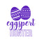 Easter Day Vinyl Wall Art Decal - Eggspert Hunter - 25" x 23" - Eggs Resurrection Sunday Pascha Holiday Modern Cute Home Living Room Bedroom Apartment Nursery Playroom Decor (25" x 23"; Purple) Purple 25" x 23" 4