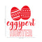 Easter Day Vinyl Wall Art Decal - Eggspert Hunter - 25" x 23" - Eggs Resurrection Sunday Pascha Holiday Modern Cute Home Living Room Bedroom Apartment Nursery Playroom Decor (25" x 23"; Red) Red 25" x 23" 2