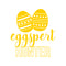 Easter Day Vinyl Wall Art Decal - Eggspert Hunter - 25" x 23" - Eggs Resurrection Sunday Pascha Holiday Modern Cute Home Living Room Bedroom Apartment Nursery Playroom Decor (25" x 23"; Yellow) Yellow 25" x 23"