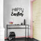 Easter Day Vinyl Wall Art Decal - Hoppy Easter - 16" x 22.5" - Resurrection Sunday Pascha Holiday Modern Church Home Living Room Bedroom Apartment Nursery Office Work Decor (16" x 22.5"; Black) Black 16" x 22.5" 2