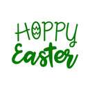 Easter Day Vinyl Wall Art Decal - Hoppy Easter - 16" x 22.5" - Resurrection Sunday Pascha Holiday Modern Church Home Living Room Bedroom Apartment Nursery Office Work Decor (16" x 22.5"; Green) Green 16" x 22.5"