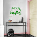 Easter Day Vinyl Wall Art Decal - Hoppy Easter - 16" x 22.5" - Resurrection Sunday Pascha Holiday Modern Church Home Living Room Bedroom Apartment Nursery Office Work Decor (16" x 22.5"; Green) Green 16" x 22.5" 3