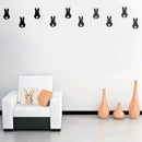 Set of 15 Easter Day Vinyl Wall Art Decals - Bunny Tails - Each - Resurrection Sunday Pascha Holiday Cute Home Living Room Bedroom Apartment Office Work Nursery Decor (Each; Black)   3