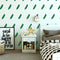 Set of 18 Vinyl Wall Art Decal - Feathers Pattern - 6" x 4.33" Each - Modern Trendy Urban Home Living Room Bedroom Apartment Decor - Office Work Nursery Playroom Stickers (6" x 4.33" each; Green) Green 6" x 4.33" each 3