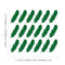 Set of 18 Vinyl Wall Art Decal - Feathers Pattern - 6" x 4.33" Each - Modern Trendy Urban Home Living Room Bedroom Apartment Decor - Office Work Nursery Playroom Stickers (6" x 4.33" each; Green) Green 6" x 4.33" each 4