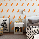 Set of 18 Vinyl Wall Art Decal - Feathers Pattern - 6" x 4.33" Each - Modern Trendy Urban Home Living Room Bedroom Apartment Decor - Office Work Nursery Playroom Stickers (6" x 4.33" each; Orange) Orange 6" x 4.33" each 3